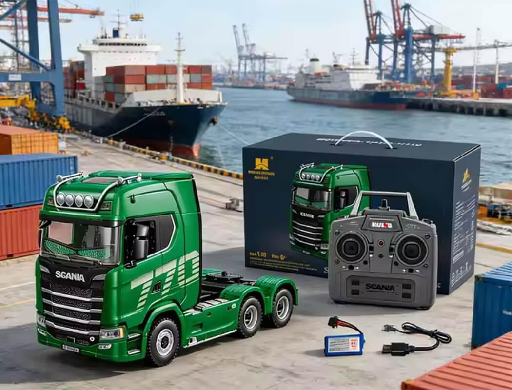 Camion Huina Scania 770S RC Truck RTR vert 1501s