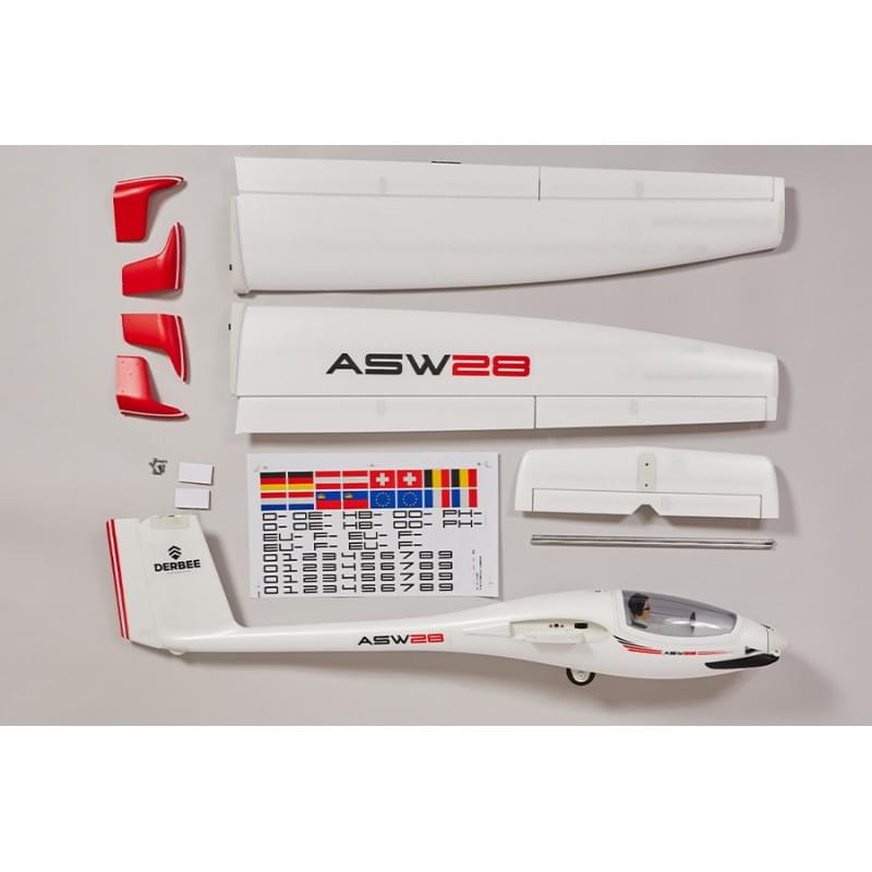 Planeur 2000mm ASW-28 PNP kit DBASW17200