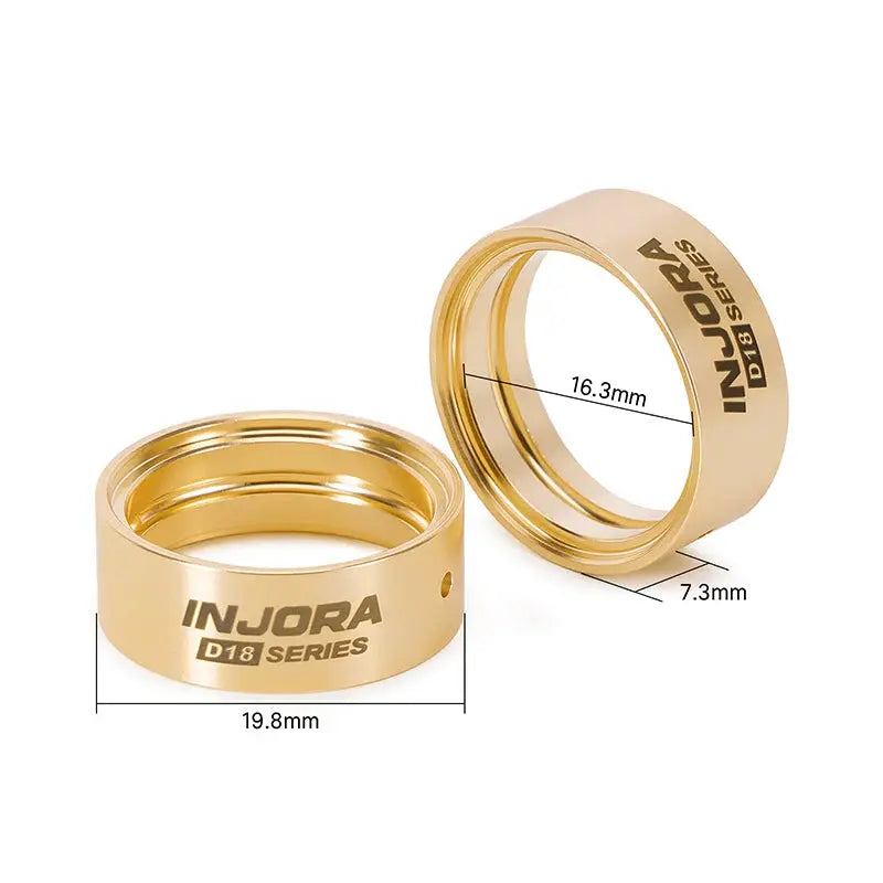 Lestes intérieurs en laiton INJORA pour roues INJORA 0,7" D18