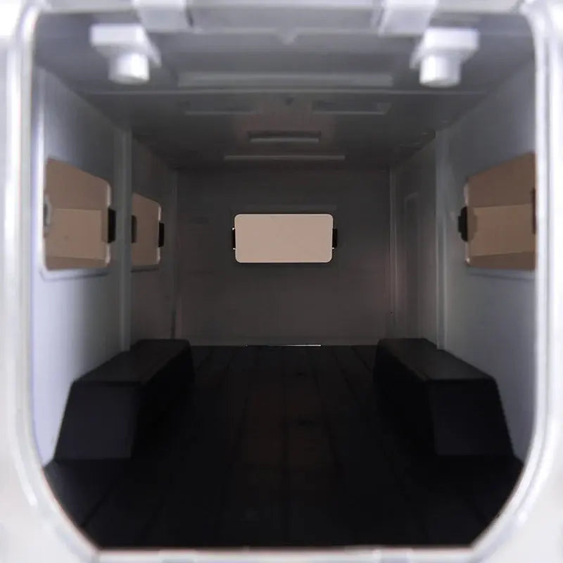Remorque de camping-car silver INJORA avec attelage pour 1/18 TRX4M - AX-TC09SR - Breizh Modélisme.