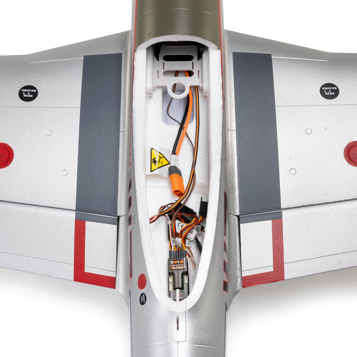 Avion E-flite P-51D Mustang 1,5 m PNP avec AS3X+ et SAFE Select EFL-3360 - Breizh Modélisme.