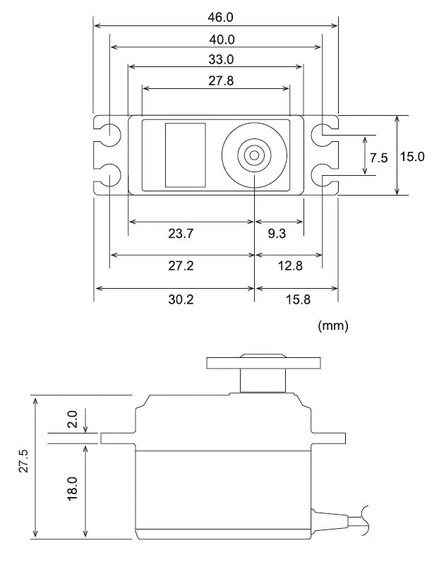 Servo pour avion 5,7kg 0.11s HV S.BUS - S-A401