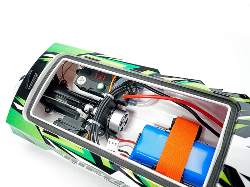 Bateau RC haute vitesse Riptide Turbojet Brushless 41cm vert