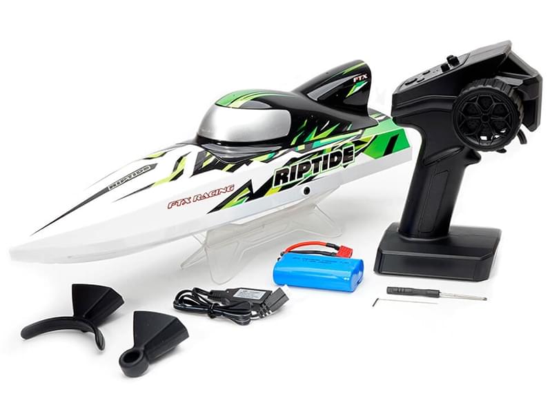 Bateau RC haute vitesse Riptide Turbojet Brushless 41cm vert