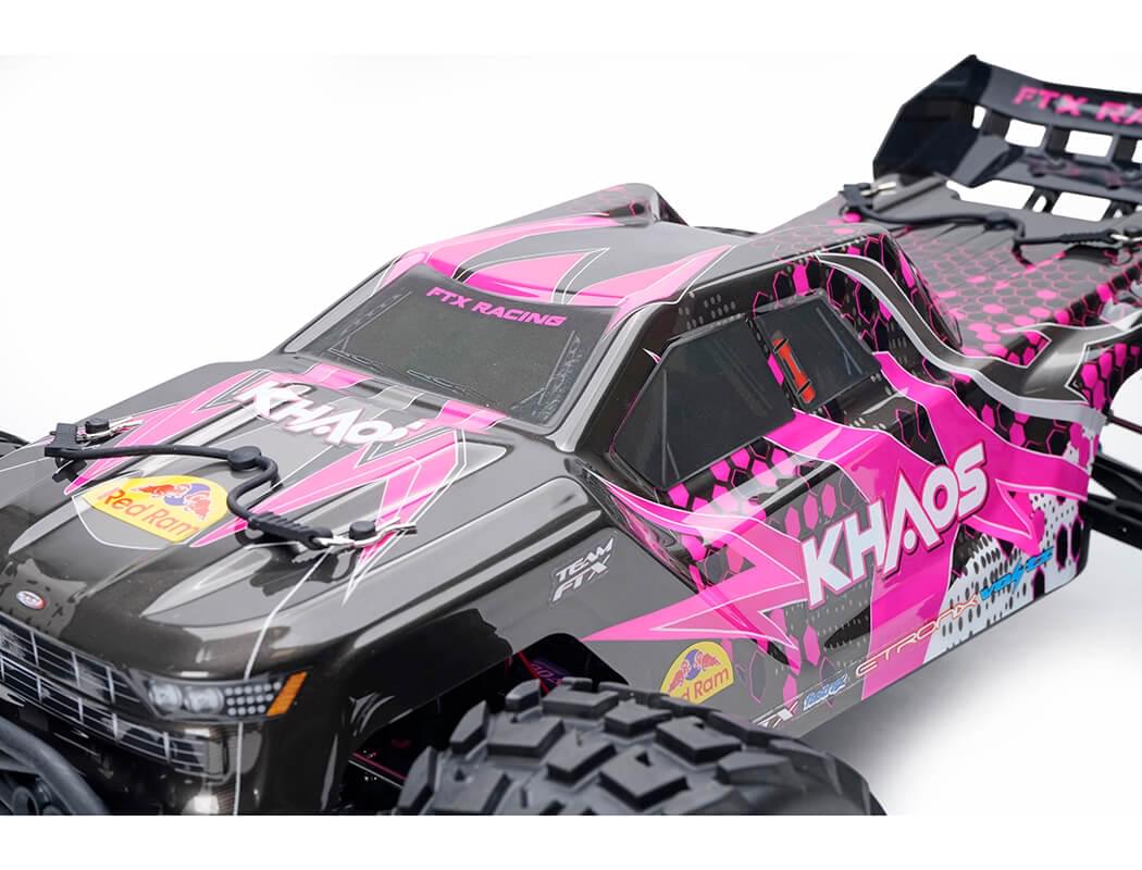 FTX Khaos 1/10 Truggy Tout-Terrain Brushless 3S 4WD – Fushia (FTX5564)