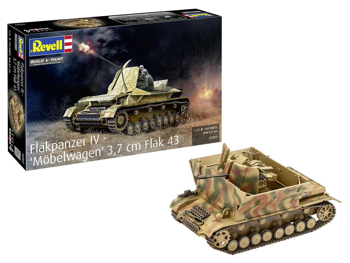 Maquette militaire Revell 03363 Flakpanzer IV - "Möbelwagen" 3,7 cm Flak 43