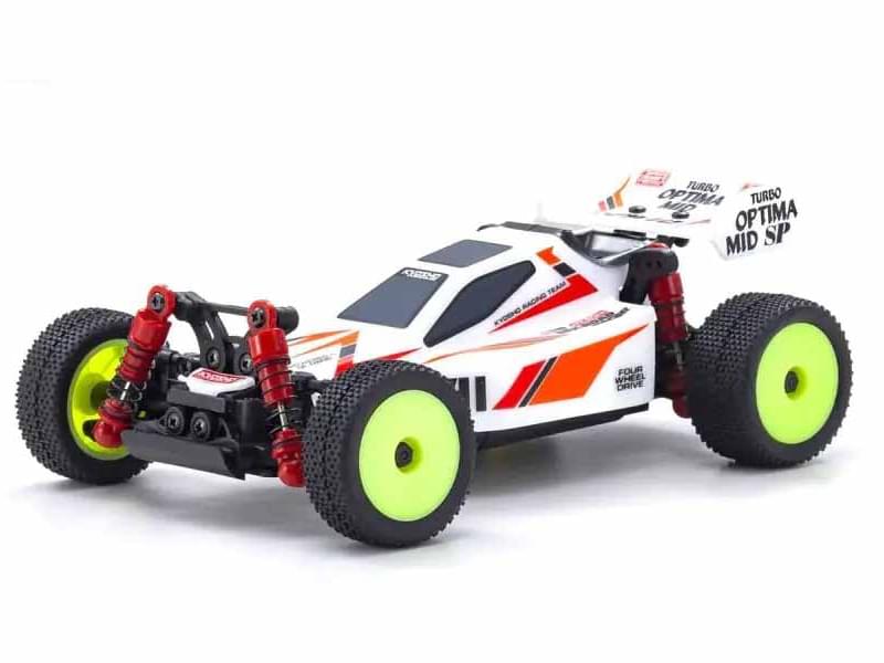 Kyosho Mini-Z MB010 Readyset 4WD Turbo Optima Mid Special blanc - K.32096W