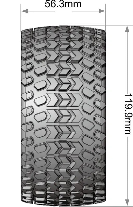 2 roues ST-HUMMER 1/10 soft - LT3314SX