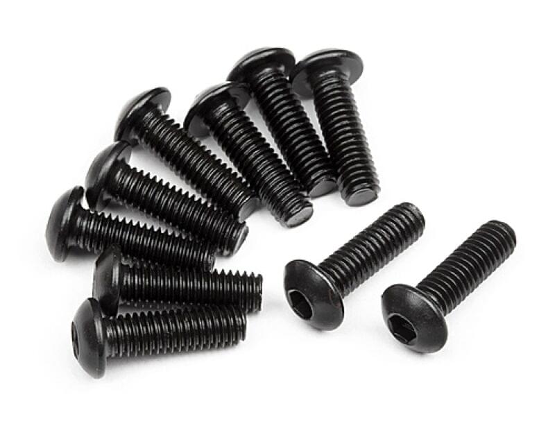 Vis à tête bombée M3X10mm (10pcs) STEALTH XB - MV23069