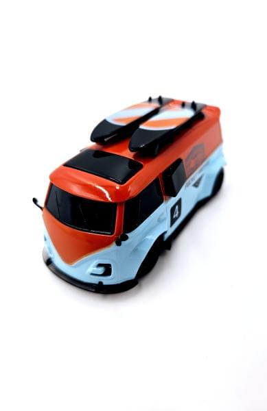 Pocket Racer Bus de course avec télécommande 1/64 - PR-X1-or