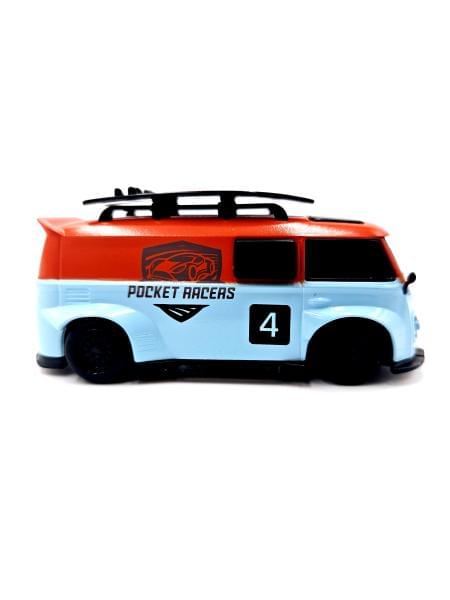 Pocket Racer Bus de course avec télécommande 1/64 - PR-X1-or