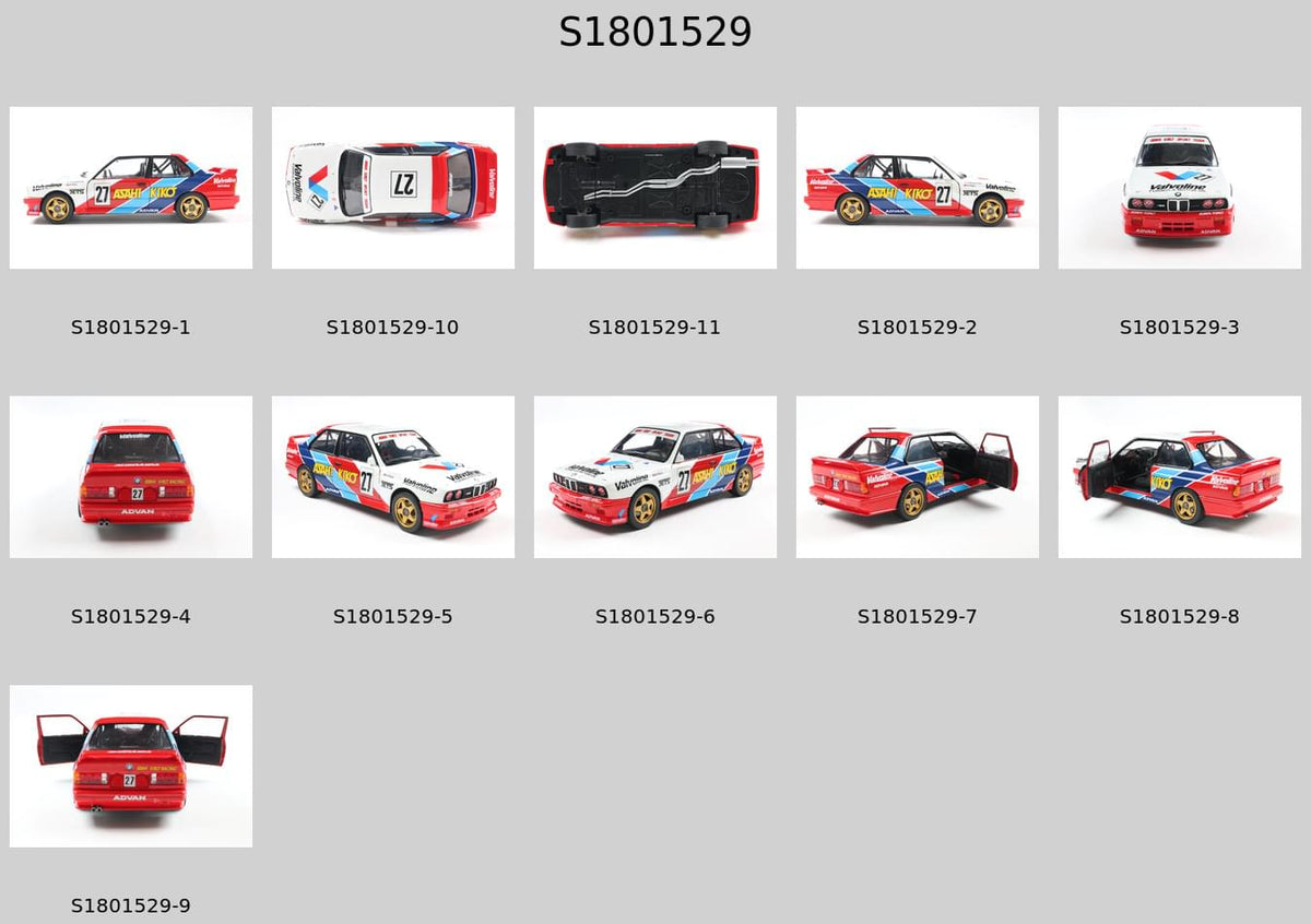 Solido S1801529 Voiture miniature collection 1/18 BMW M3 – JTCC – 1986