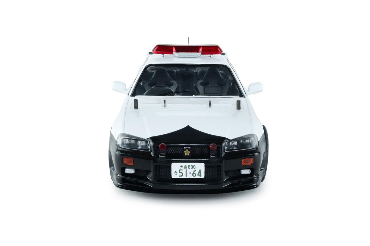 Solido S1804317 Voiture miniature collection 1/18 Nissan Skyline GT-R (BNR34) Police Japon 1999 - Breizh Modélisme.