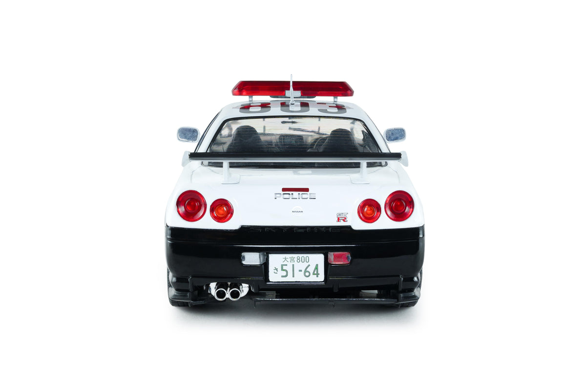 Solido S1804317 Voiture miniature collection 1/18 Nissan Skyline GT-R (BNR34) Police Japon 1999 - Breizh Modélisme.