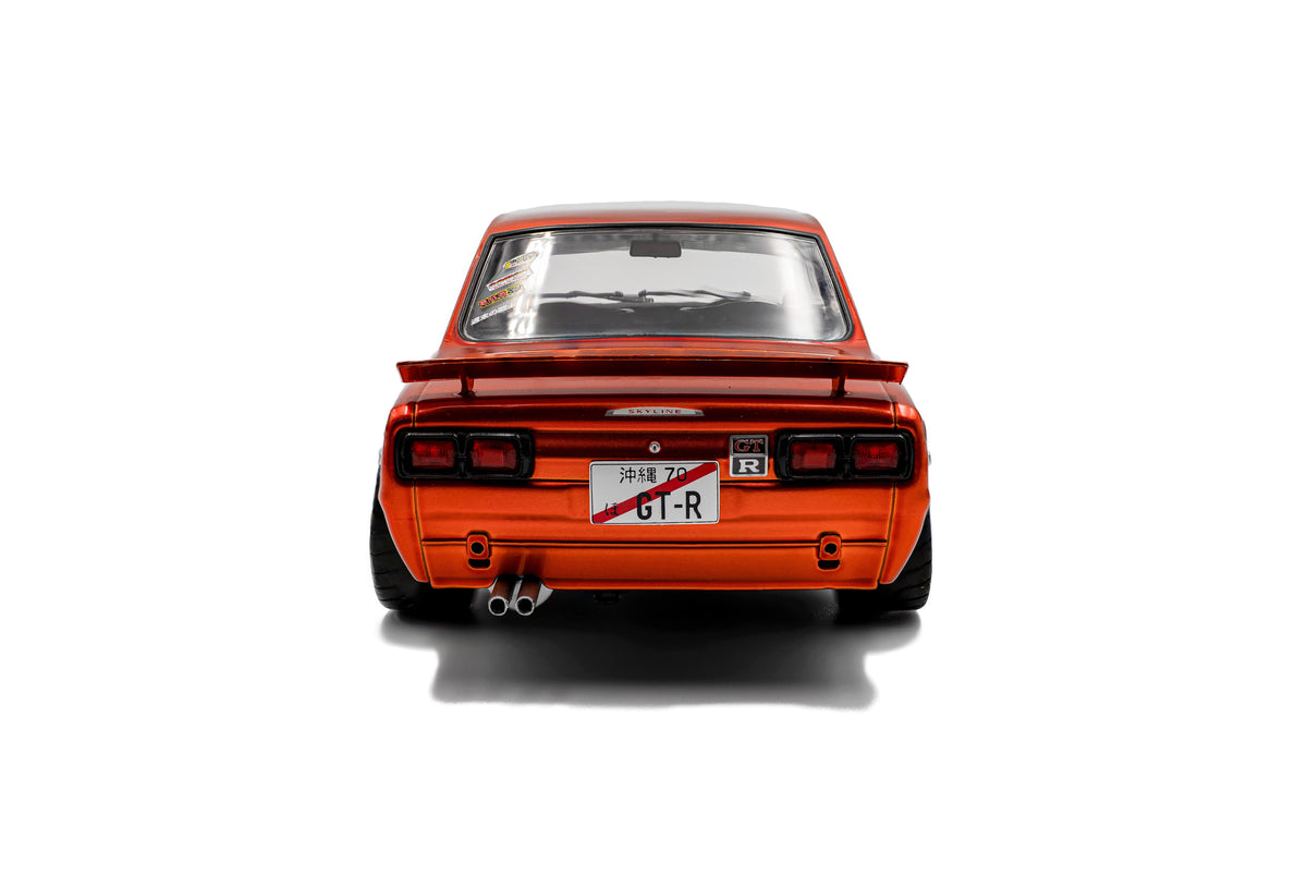 Solido S1813003 Voiture miniature collection 1/18 Nissan Skyline (C10) Hakosuka – orange metallic – 1970