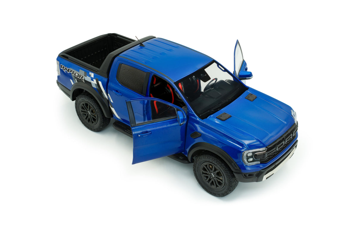 Solido S1813902 Voiture miniature collection 1/18 Ford Ranger Raptor – bleu Raptor – 2024