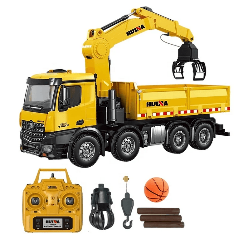 Camion Benne avec Grue RC 2.4ghz RTR Huina 1538
