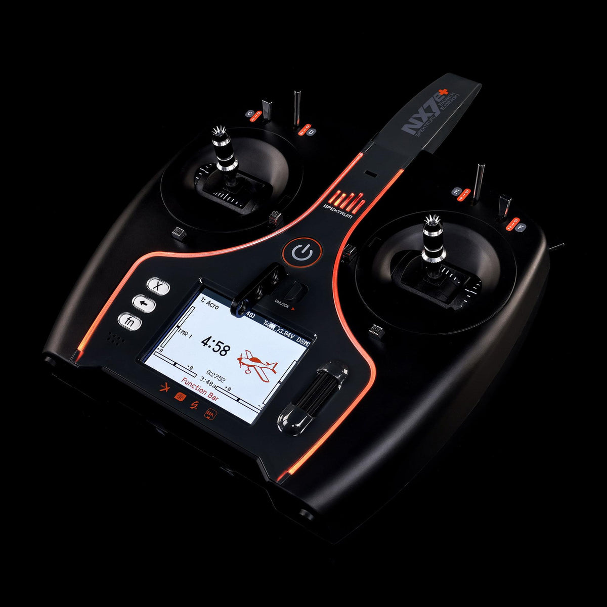 Radio Spektrum DSMX 14 canaux NX7e+ seule couleur noir - SPMR7120EU - Breizh Modélisme.
