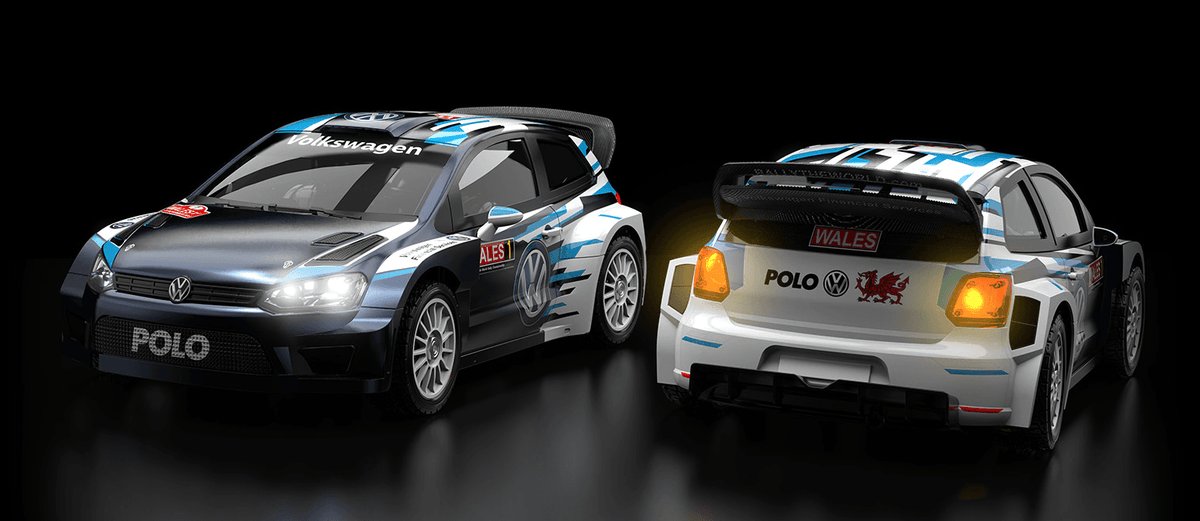 Voiture de rallye Volkswagen Polo R WRC 4WD MJX Hyper GO 7304 1/7