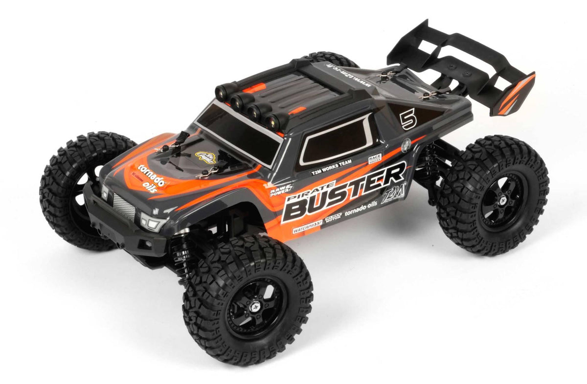 T2M Pirate Buster T4965 – Buggy RC électrique 4x4 1/10 RTR orange