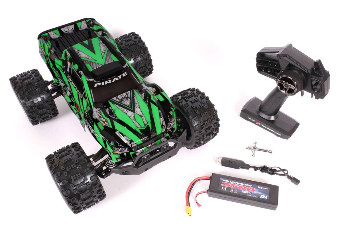 T2M Pirate XT-II Brushless 1/10 4x4 compatible 3S vert – T4988GR