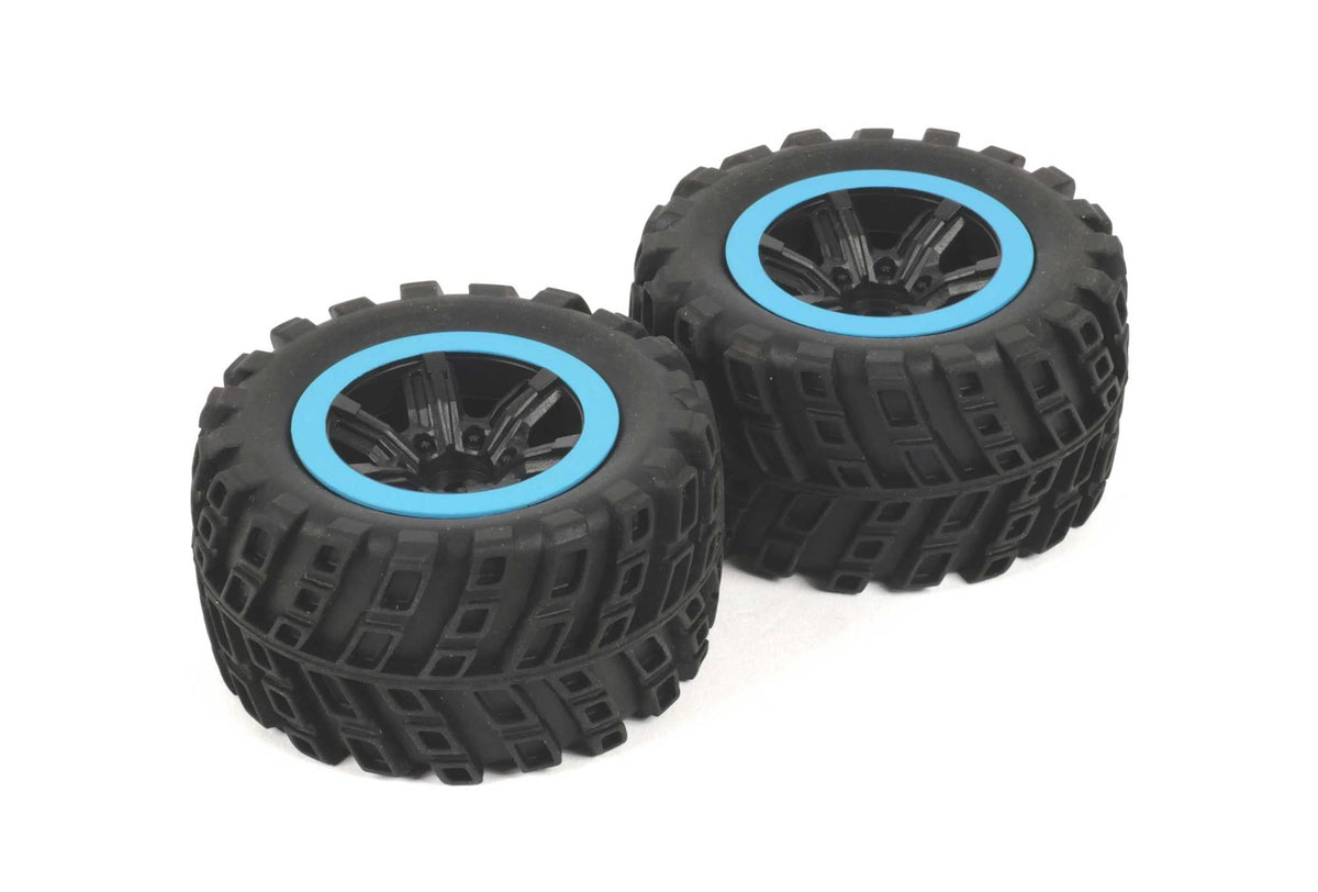 Paire de roues trucks bleu Monster T 1/18 - T4992/09B