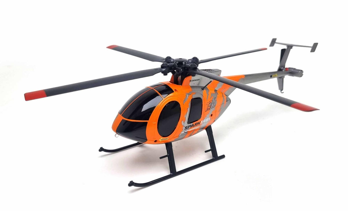Hélicoptère RC Mono rotor T2M T5195OR Spark X481 orange - Breizh Modélisme.