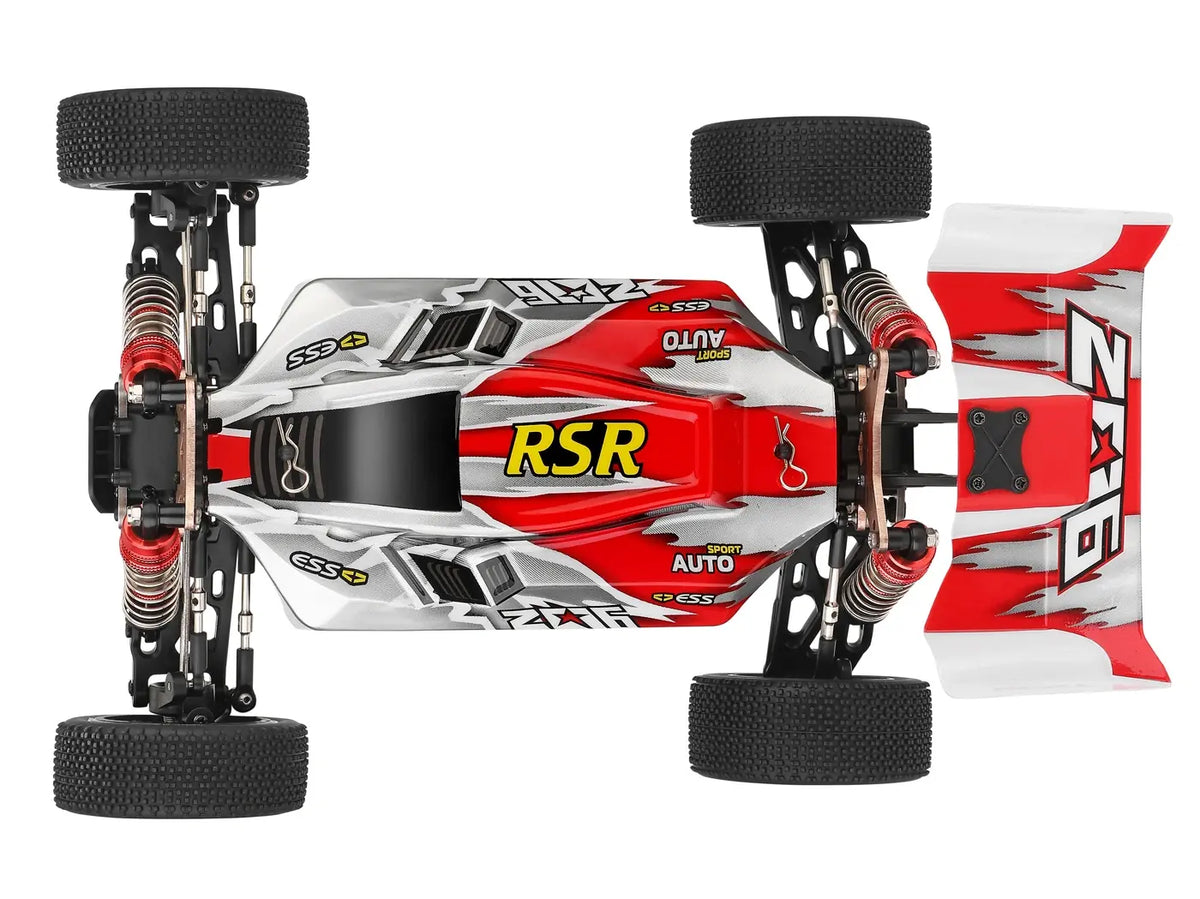 Buggy RC Wltoys 144001 RTR 1/14 - 60km/h 4WD rouge - Breizh Modélisme.