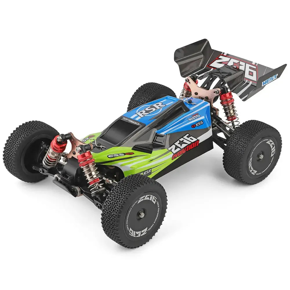 Buggy RC Wltoys 144001 vert 1/14 RTR – 4 roues motrices - Breizh Modélisme.