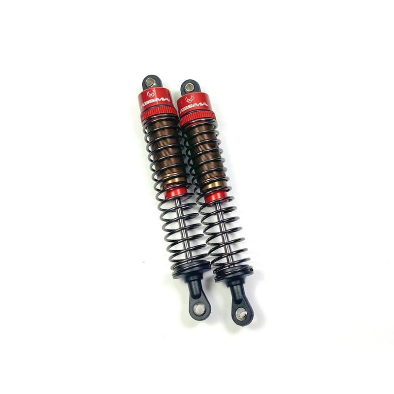 2 Amortisseurs standard en aluminium 100mm pour voitures RC 1/10 - Absima 2330045 - Breizh Modélisme.