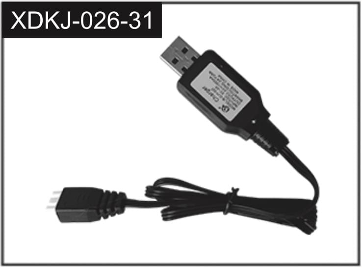 Chargeur USB 7,4V - J-026-31 - Breizh Modélisme.
