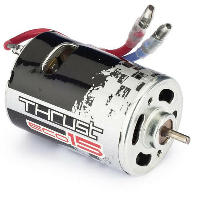 Moteur Électrique 540 brushed thrust 15T Axe 3,175mm (charbon) 1/10 - 2310060 - Breizh Modélisme.