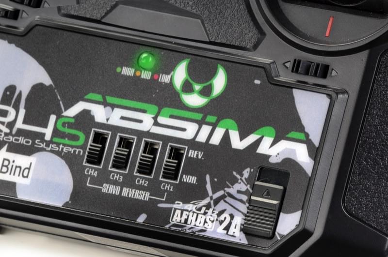 Radio 4 voies SR4S" Stick 2.4GHz avec récepteur pour Voitures RC - Breizh Modélisme.
