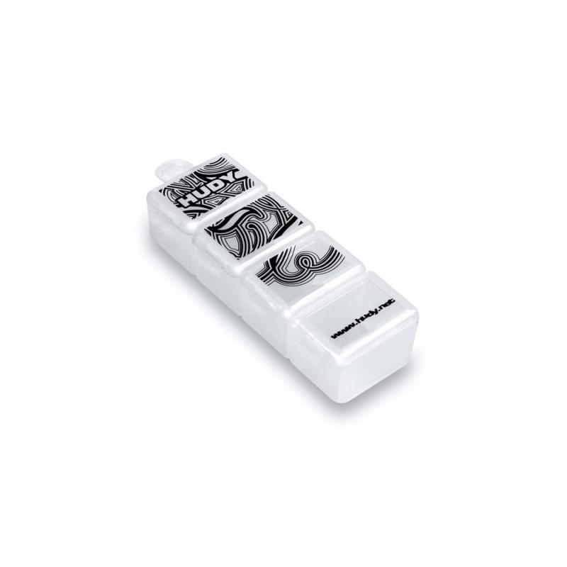 Boite de Rangement Tiny 4 Compartiments (88x30mm) - Hudy 298016 - Breizh Modélisme.