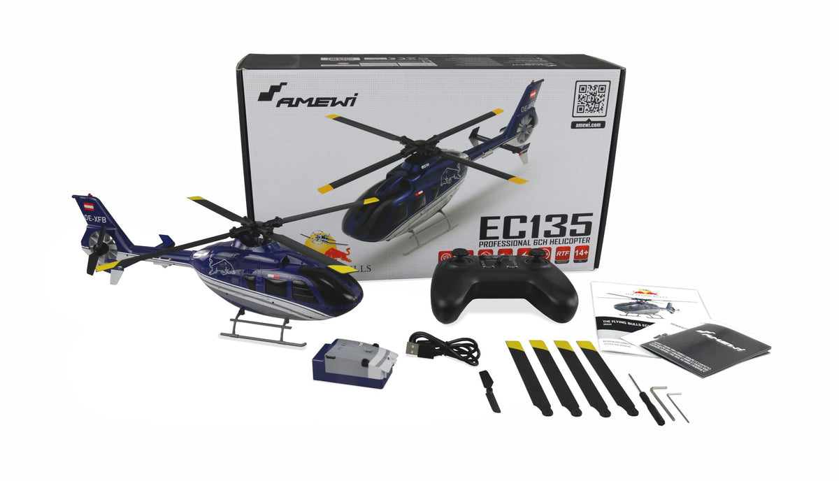 Hélicoptère RC EC135 Brushless 6 voies - Breizh Modélisme.