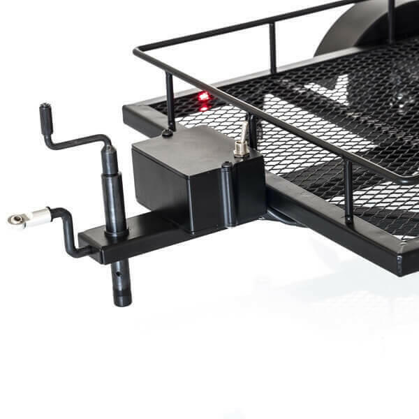 Trailer Remorque en acier double essieu avec kit Led (550x335mm) - Amewi 22197 - Breizh Modélisme.