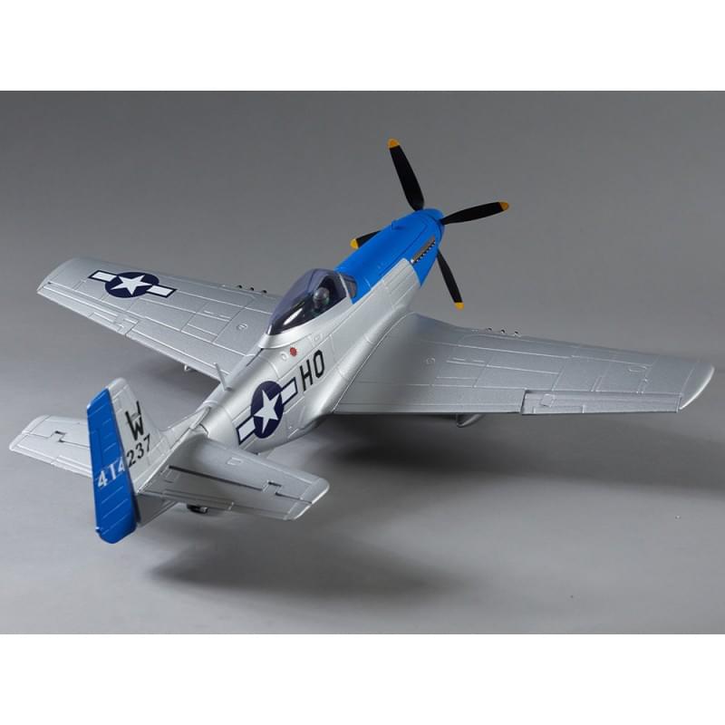 Avion RC 750mm P-51D Mustang Warbird PNP kit DB004PB - Breizh Modélisme.