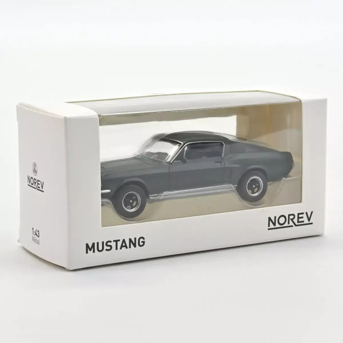 Voiture miniature 1/43 Ford Mustang Fastback 1968 Vert Satin métallisé Jet-car Norev 270583