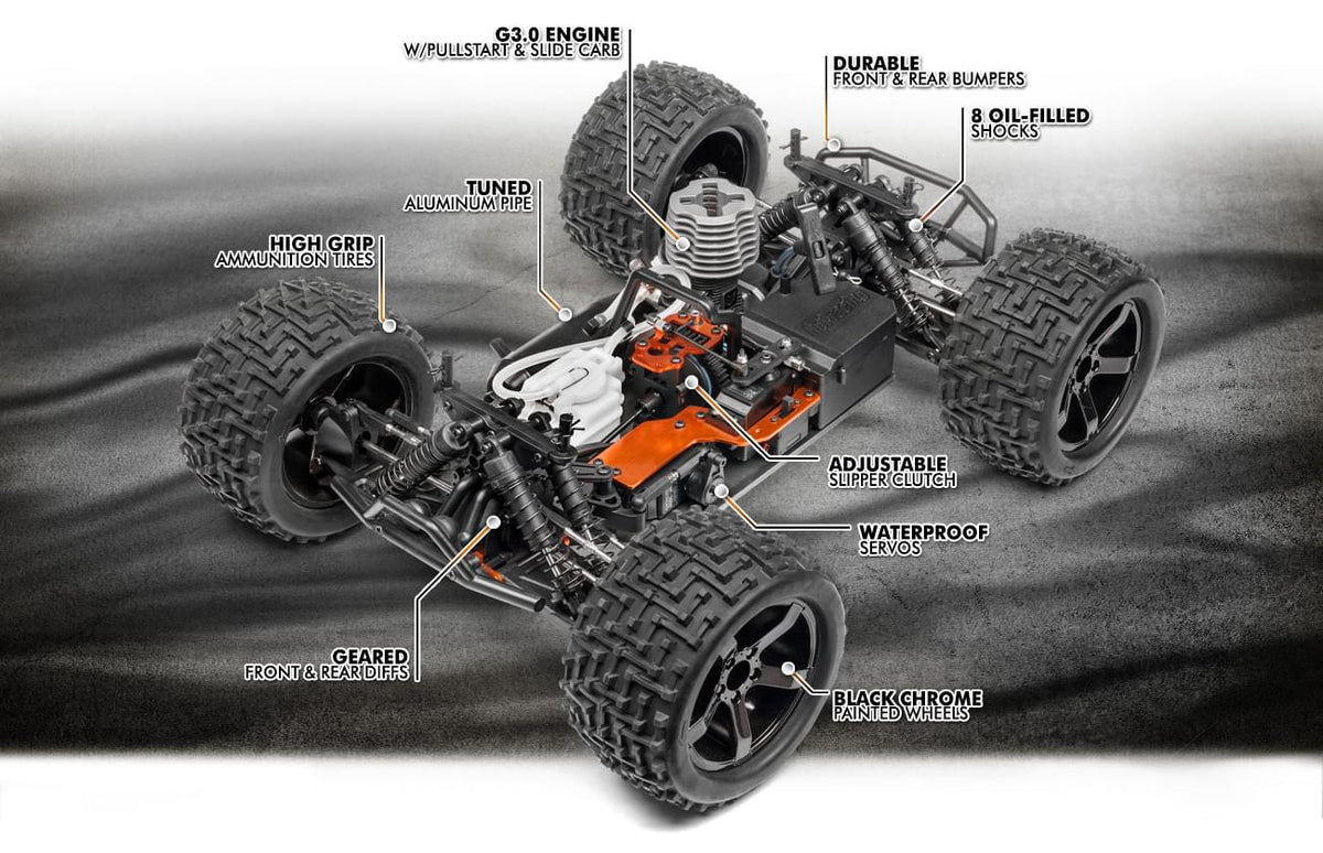 Truck 1/10 nitro HPI 110660 Bullet ST 3.0