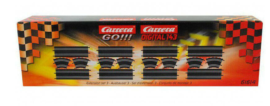 Kit d'extension 3 (x16 pièces) - Carrera GO!!! 61614 - Breizh Modélisme.