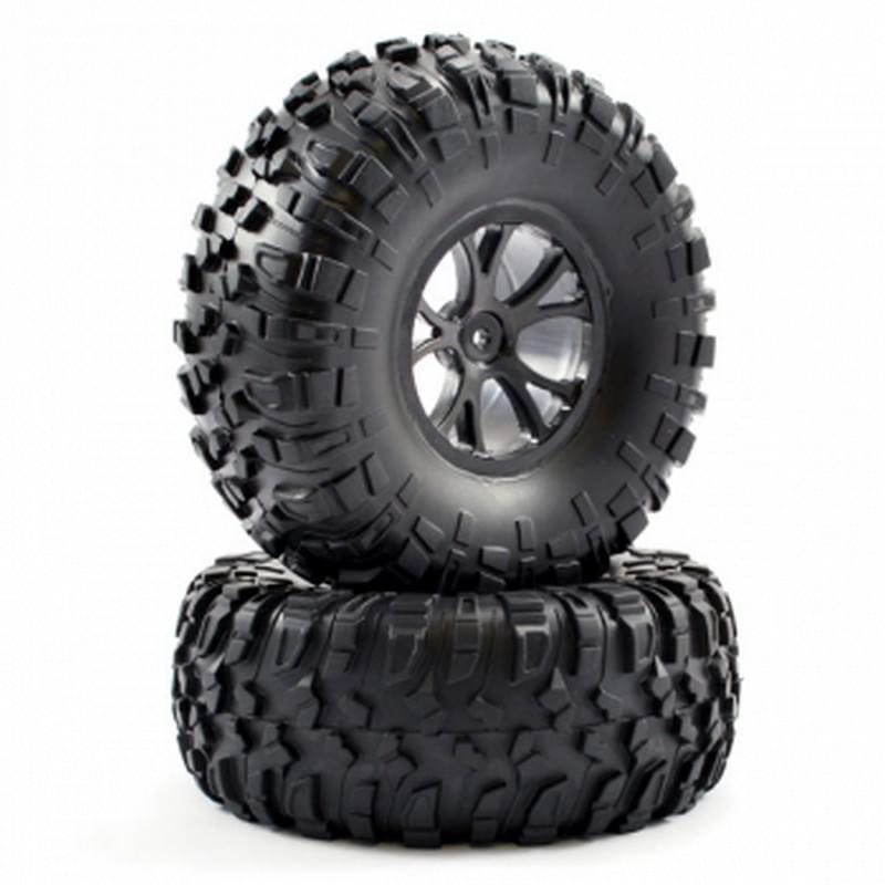 2 pneus et jantes FTX Outlaw / DF-4J - FTX8335B - Breizh Modélisme.