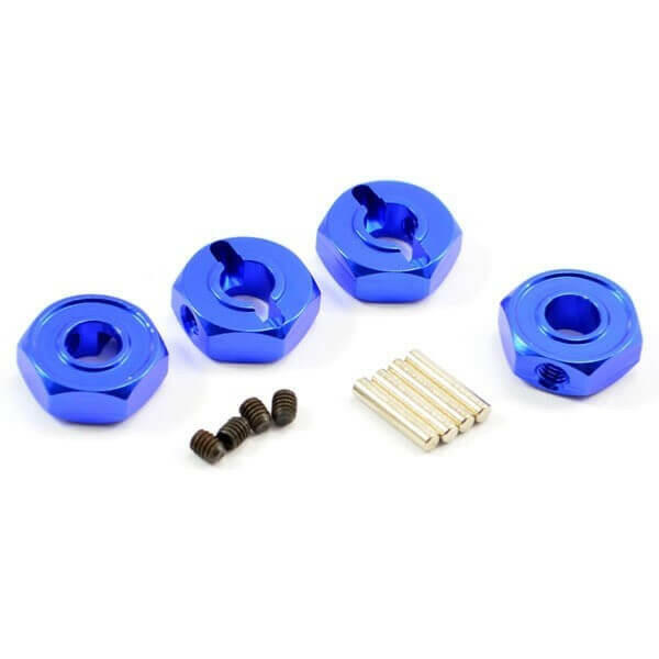 4 Hexagones Alu 12mm - FTX6365 - Breizh Modélisme.
