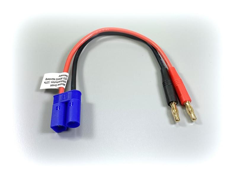 Câble de charge EC5 4mm - 25cm - Breizh Modélisme.