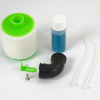 Filtre à air Fastrax 1/8e avec huile reconstructible - Vert - FAST960G - Breizh Modélisme.