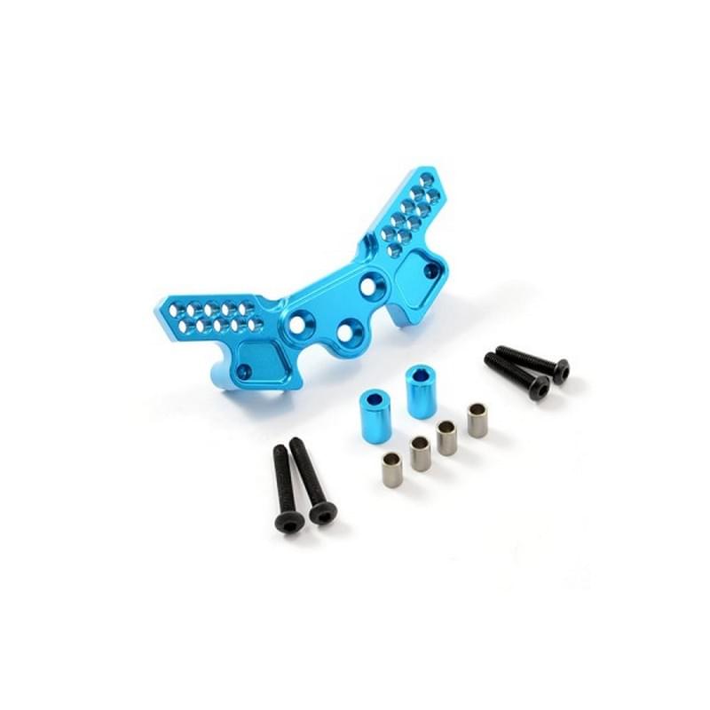 Support d'amortisseurs avant Alu Bleu Pour Tamiya TT02 FTTA032B - Breizh Modélisme.