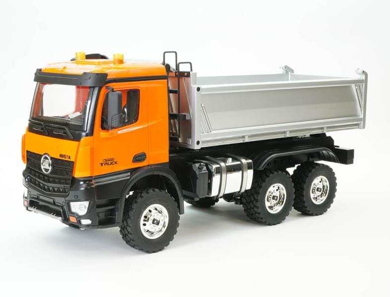 Camion benne HUINA 1/14 en alliage 14 canaux en métal - 1598 - Breizh Modélisme.