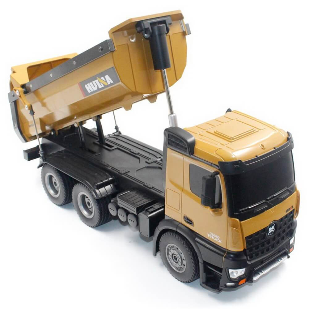Camion Benne RC en Métal 1/14 - Huina 1573 - Breizh Modélisme.