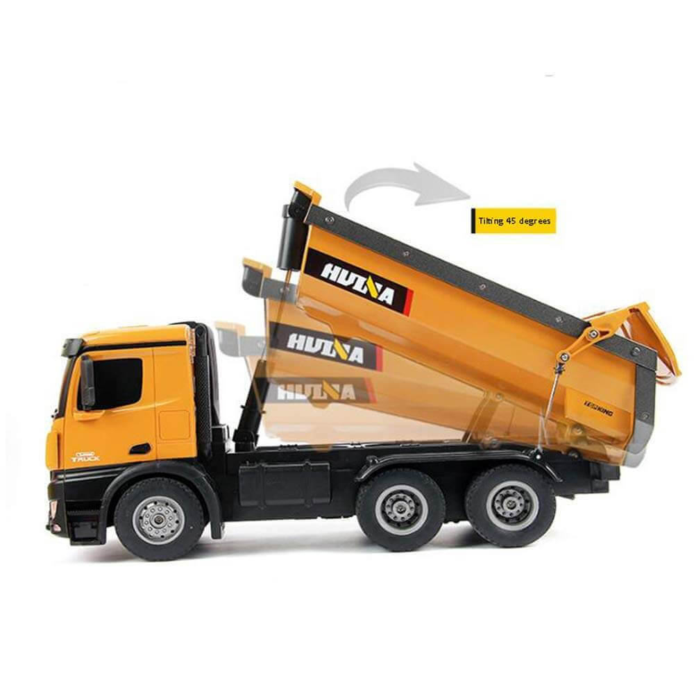 Camion Benne RC en Métal 1/14 - Huina 1573 - Breizh Modélisme.