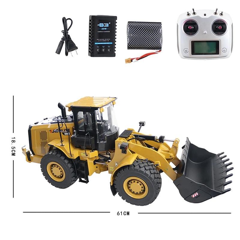 Chargeur Hydraulique Kabolite K966 RC Métal 10Ch 2.4ghz RTR 1/16 - Huina 966 - Breizh Modélisme.