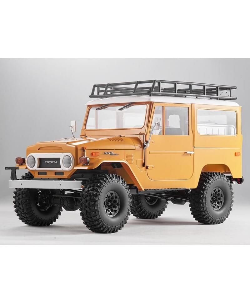 Crawler FMS 1/10 Toyota land Cruiser FJ40 RS jaune - FMS11035RSYL - Breizh Modélisme.
